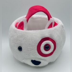 Hyde and Eek Target DOG Bullseye Plush Halloween Easter Basket White Red New